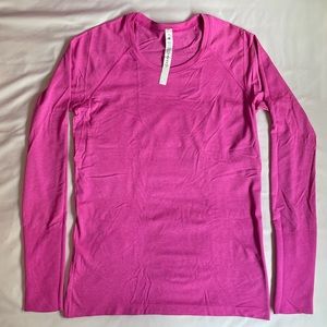 Lululemon Swiftly Tech 2.0 Long Sleeve, Excellent Condition, Size 10, Sonic Pink
